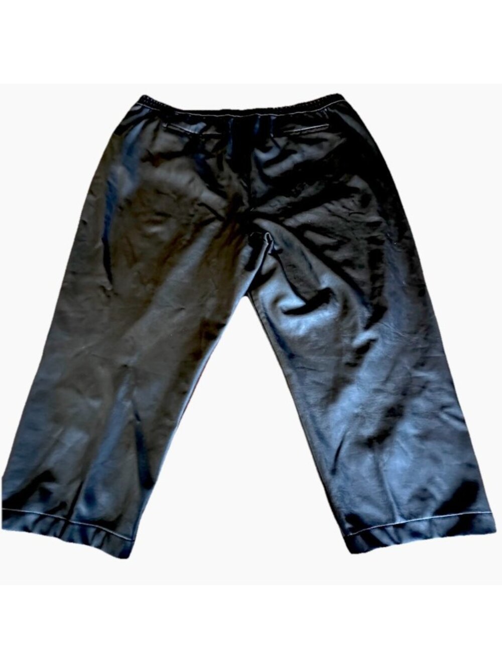 Halogen Sexy 3X Black Faux Leather Pants Comfy Waist Pockets